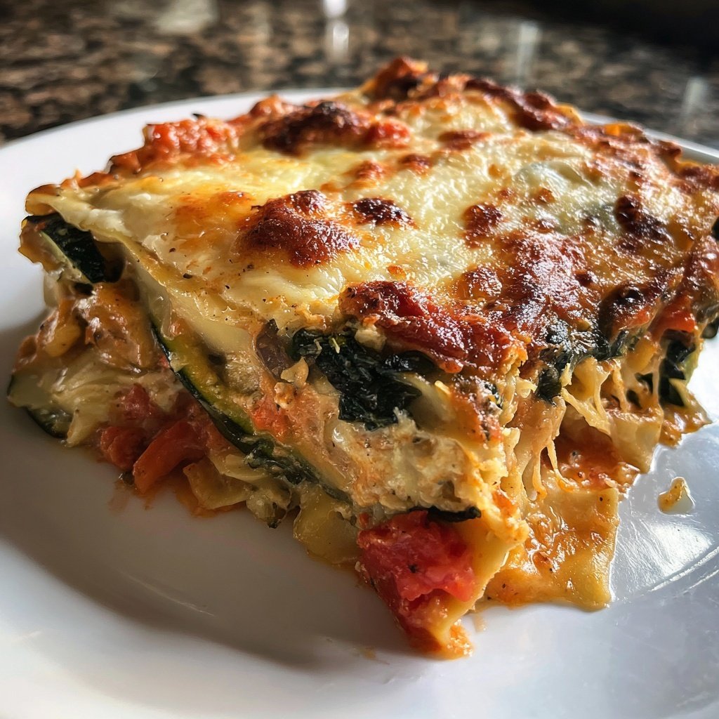 Vegetarische Lasagne mit Gemüse