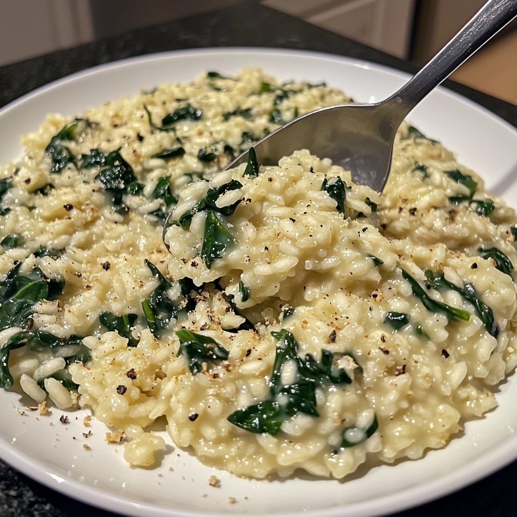 Risotto mit Spinat