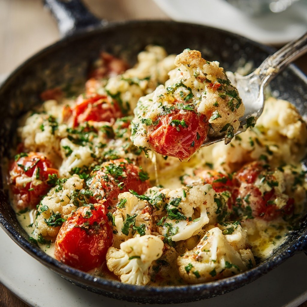 Blumenkohl Tomaten Pfanne