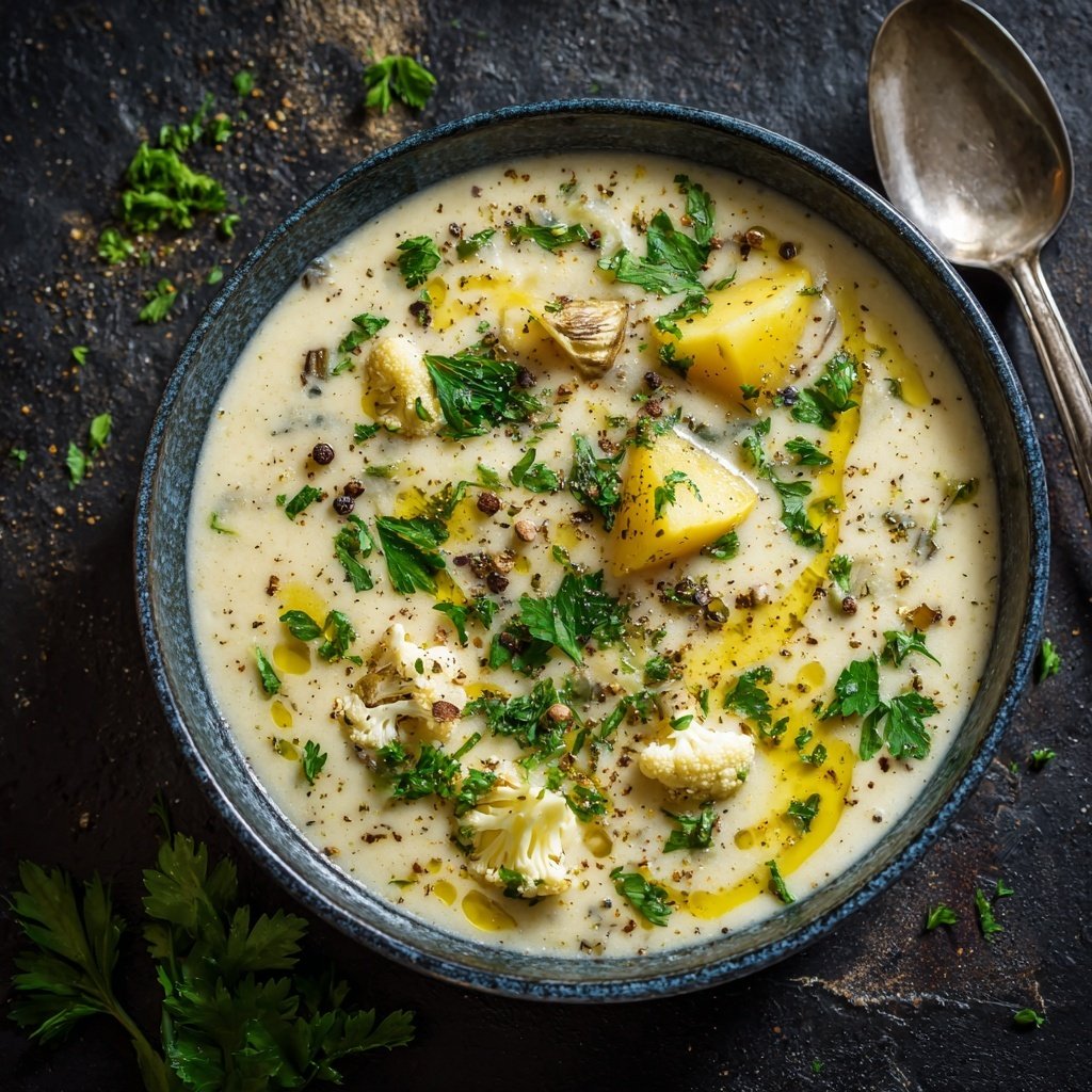 Blumenkohl Suppe Mit Kartoffeln