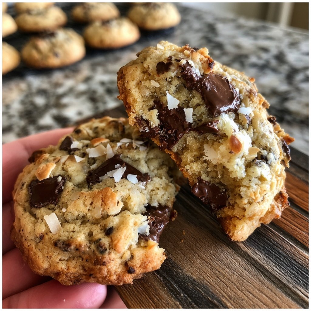 Cookies mit Kokos und Schokolade